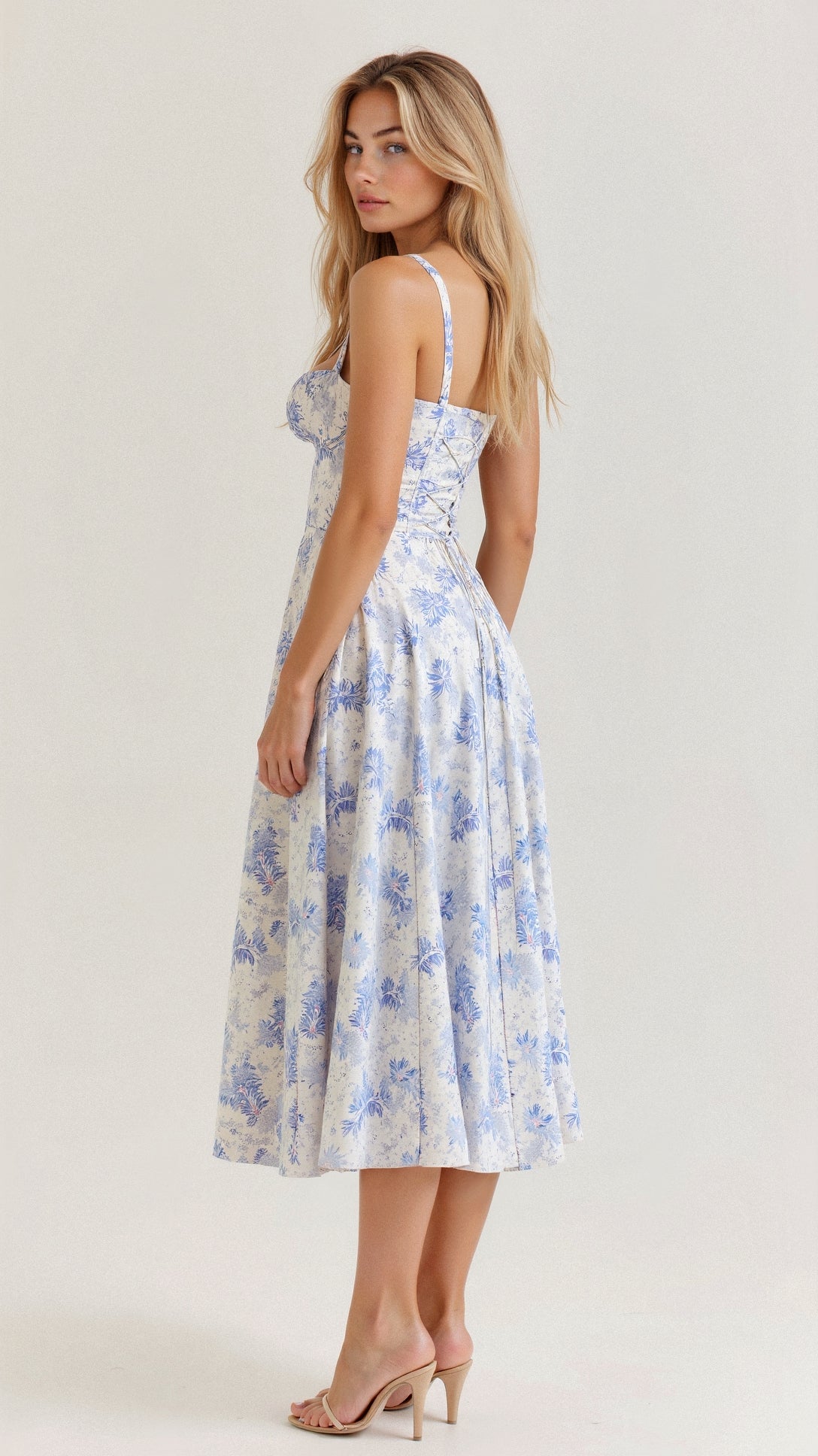 Margaret | Corset Midi Dress - Elegant, figure-flattering style